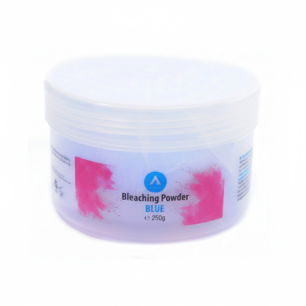 Aliza bleaching powder blue lightens hair evenly for professional salon results