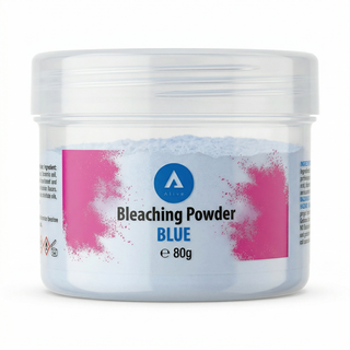 Aliza bleaching powder blue 80g lightens hair evenly for salon-quality results
