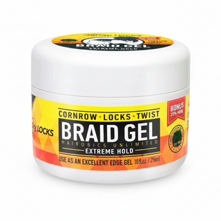 Allday locks braid gel extreme hold 10oz braids edge control strong hold styling gel natural hair