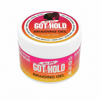all day got hold braiding gel extreme hold styling gel for braids cornrows twists 5oz