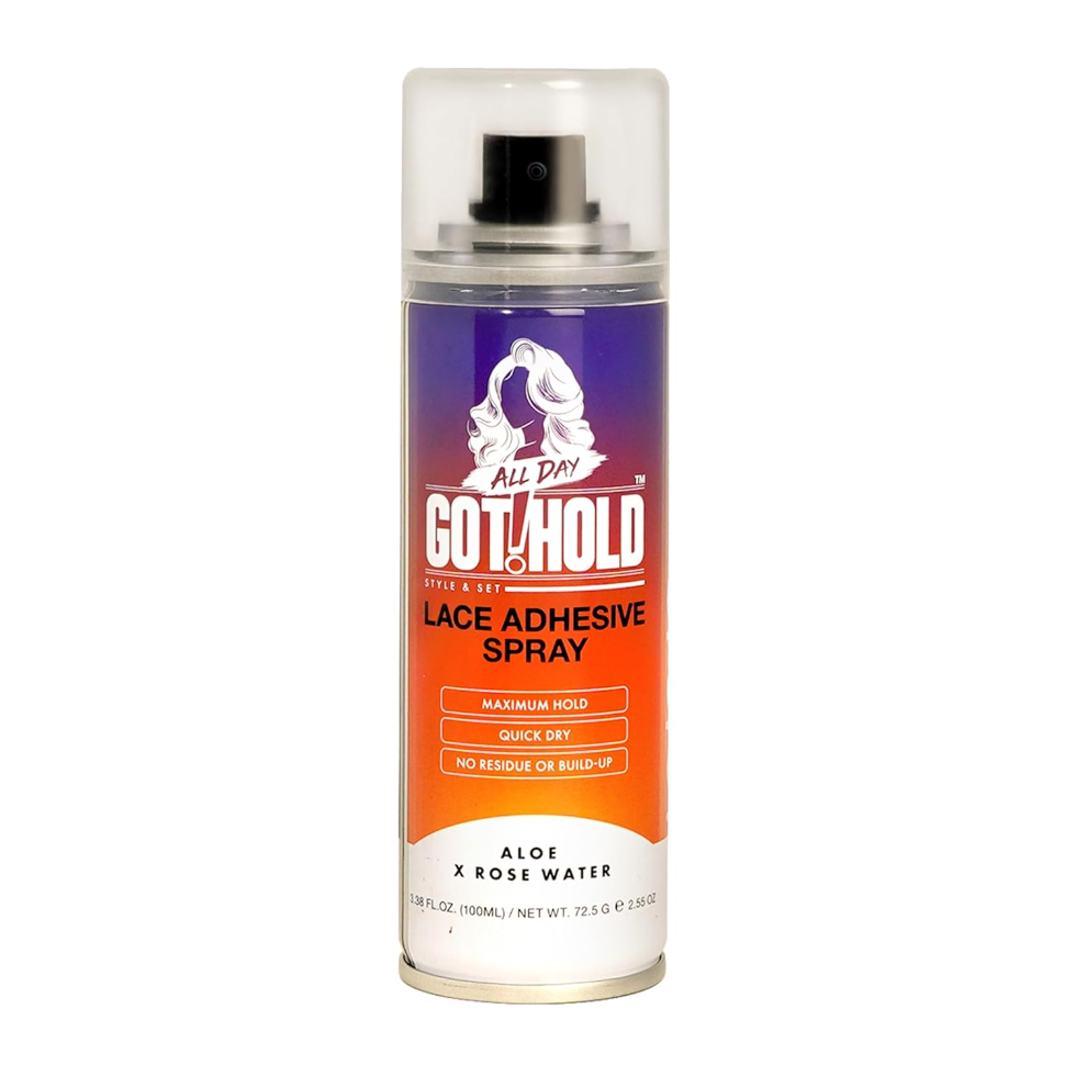 all day got hold lace adhesive spray strong hold wig glue quick dry no residue 100ml