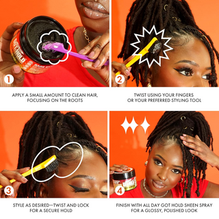 all day got hold lock n twist gel maximum hold styling gel locs twists 10oz