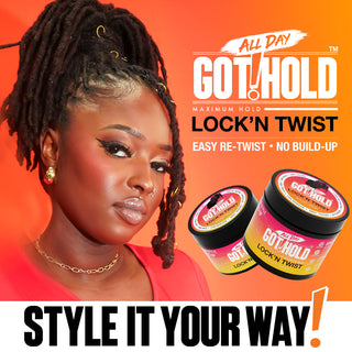all day got hold lock n twist gel maximum hold styling gel for locs twists 5oz