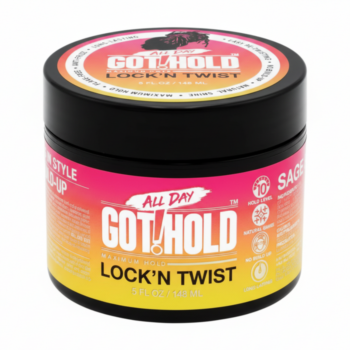 all day got hold lock n twist gel maximum hold styling gel for locs twists 5oz