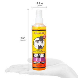 Allday locks braid oil 8oz moisturizing scalp braid care healthy hair nourishment oil