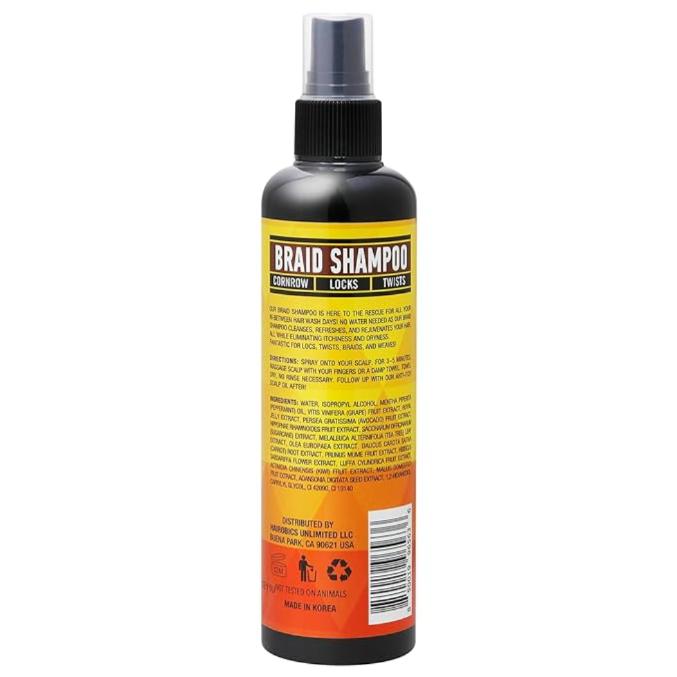 Allday locks braid shampoo 8oz rinse free cleanser braids locs scalp cleaning hair care