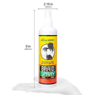 Allday locks braid spray 12oz hydrating moisturizer braids locs scalp refresh hair mist