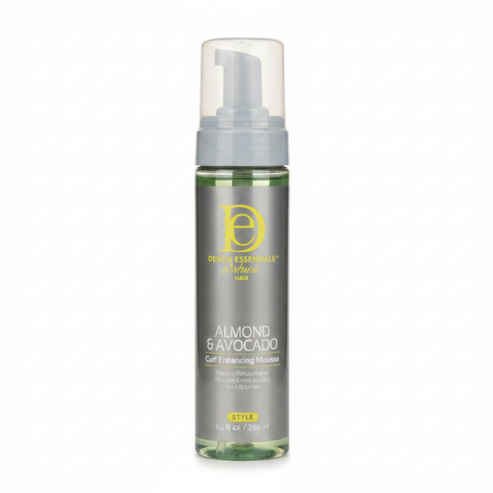 almond avocado curl enhancing mousse for soft defined frizz free bouncy shiny curls lightweight hold