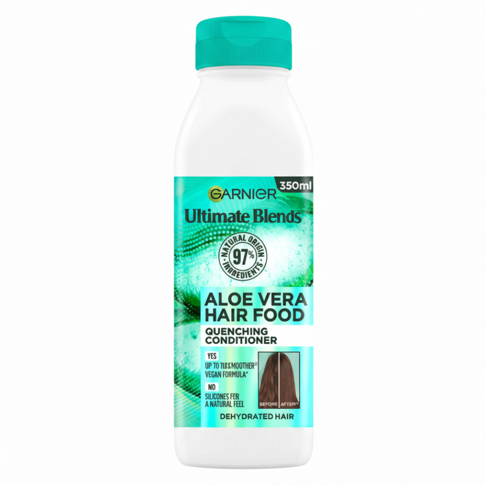 aloe vera hair food conditioner 350ml hydrating detangling frizz control soft smooth shiny hair
