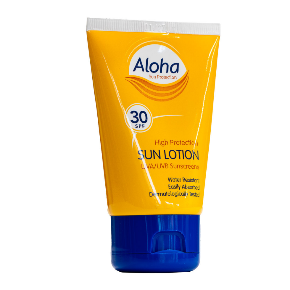 aloha spf30 travel sun lotion 50ml uva uvb protection lightweight hydrating sunscreen non greasy sun cream travel size sun protection skin care product