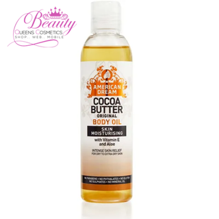 American Dream Cocoa Butter Original Body Oil 200ml- Moisturize, Soften & Glow