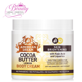 American Dream Lemon Cocoa Butter Cream 16oz- Skin Brightening & Fade Out