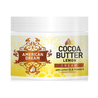 american dream cocoa butter lemon cream brightening vitamin e hydration soft glowing smooth skin
