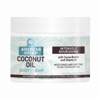 american dream coconut oil body cream deep nourish hydrating soft smooth healthy glowing skin