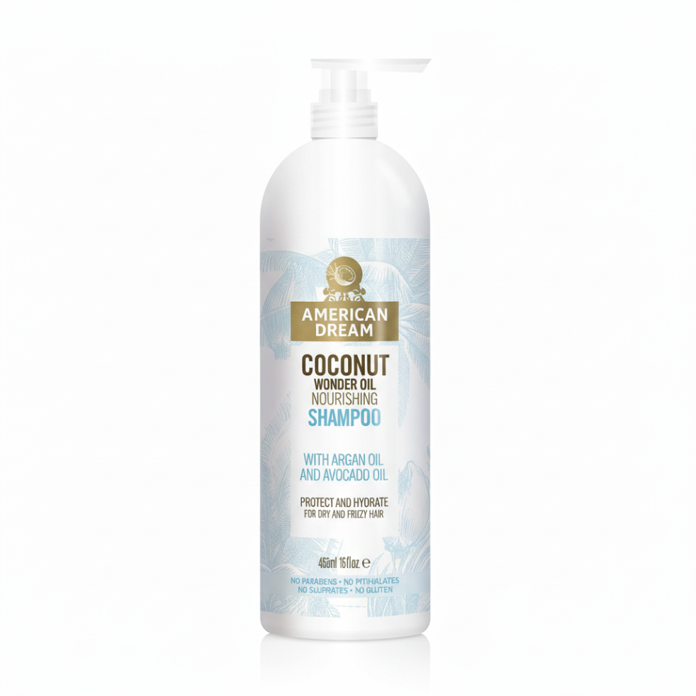 american dream coconut wonder oil shampoo cleanse nourish shine soft smooth healthy hair