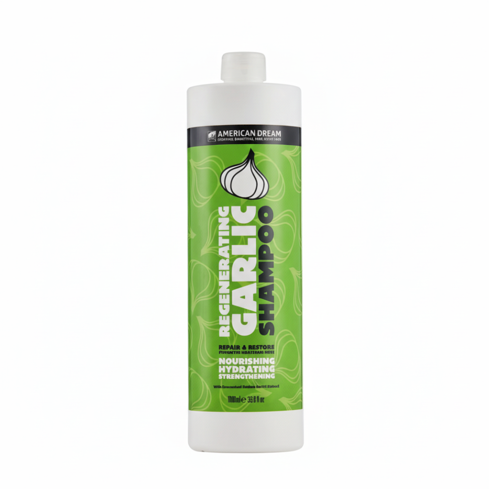 american dream garlic shampoo regenerating strengthening hair care reduces hair fall improves growth