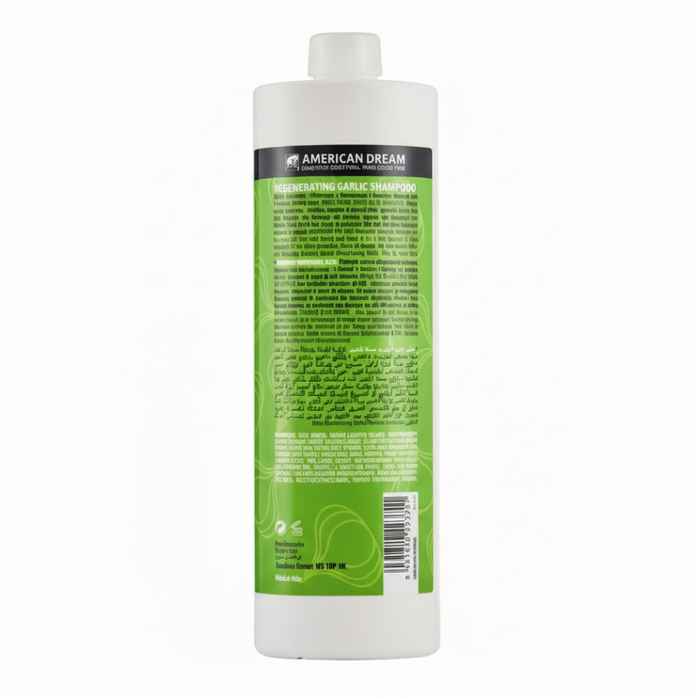 american dream garlic shampoo regenerating strengthening hair care reduces hair fall improves growth