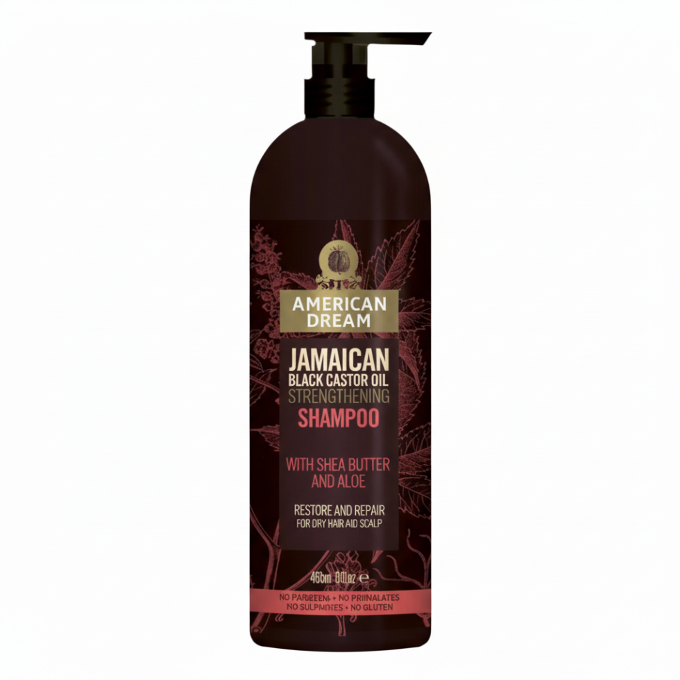 american dream jamaican black castor oil shampoo strengthen repair hair growth anti hair fall
