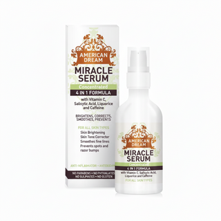 american dream miracle serum 4 in 1 brightening radiant glow hydrating smooth skin care serum