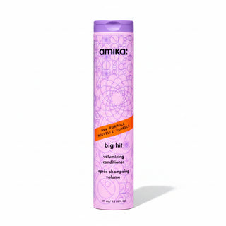amika big hit volumizing conditioner 275ml lightweight conditioner for volume body bounce and soft full looking fine hair care product