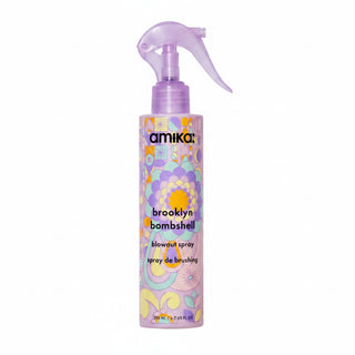 Amika Brooklyn Bombshell Blowout and Blow Dry Spray for volume heat protection and smooth blowout styling