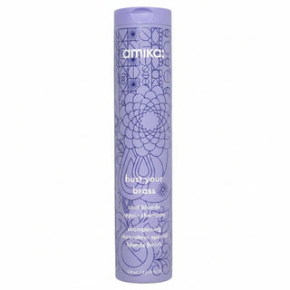 Amika Bust Your Brass Cool Blonde Shampoo 275ml for neutralizing brassy tones in blonde hair