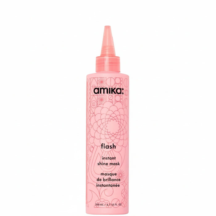 Amika Flash Instant Shine Mask 200ml | Glossy Shine & Smooth Hair Treatment