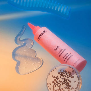 Amika Flash Instant Shine Mask 200ml for glossy shine softness and healthy-looking hair treatment