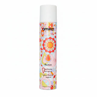 amika fluxus touchable hairspray 270ml flexible hold finishing spray for soft natural frizz free brushable hairstyle styling product