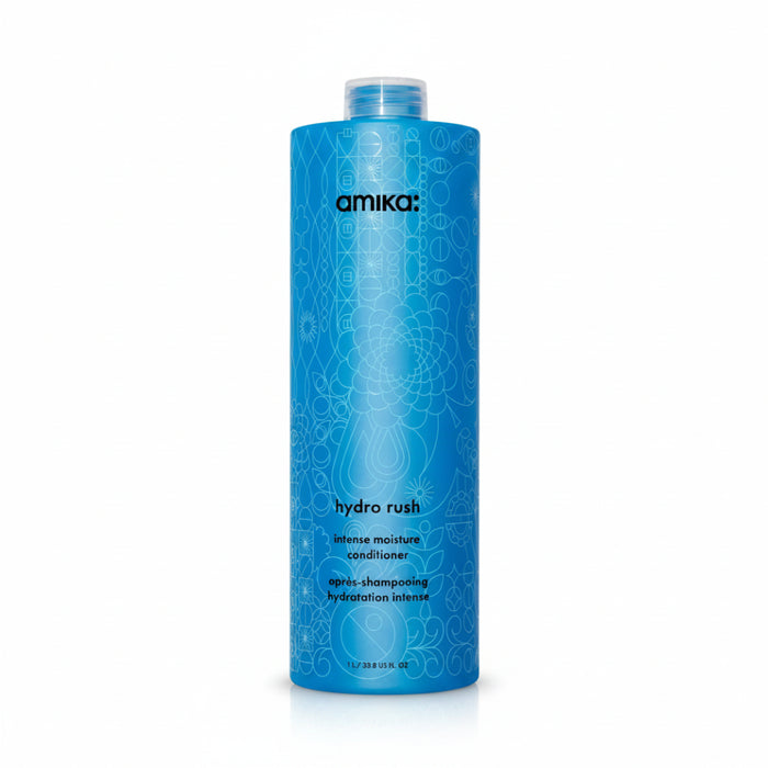 Amika Hydro Rush Intense Moisture Conditioner 1000ml | Deep Hydration Care