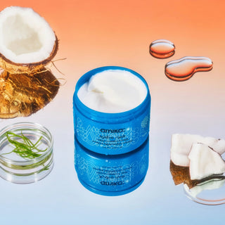 Amika Hydro Rush Intense Moisture Mask 250ml for deep hydration softness and healthy-looking hair treatment