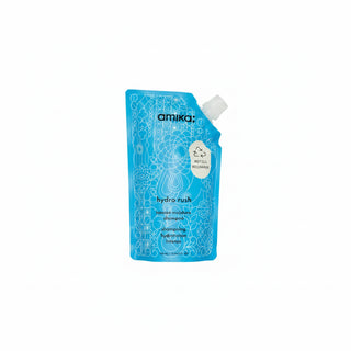 Amika Hydro Rush Intense Moisture Shampoo 500ml for hydration softness and healthy looking hair