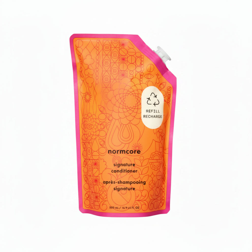 amika normcore signature conditioner 500ml hydrating daily conditioner for soft smooth shiny and healthy looking manageable hair care product