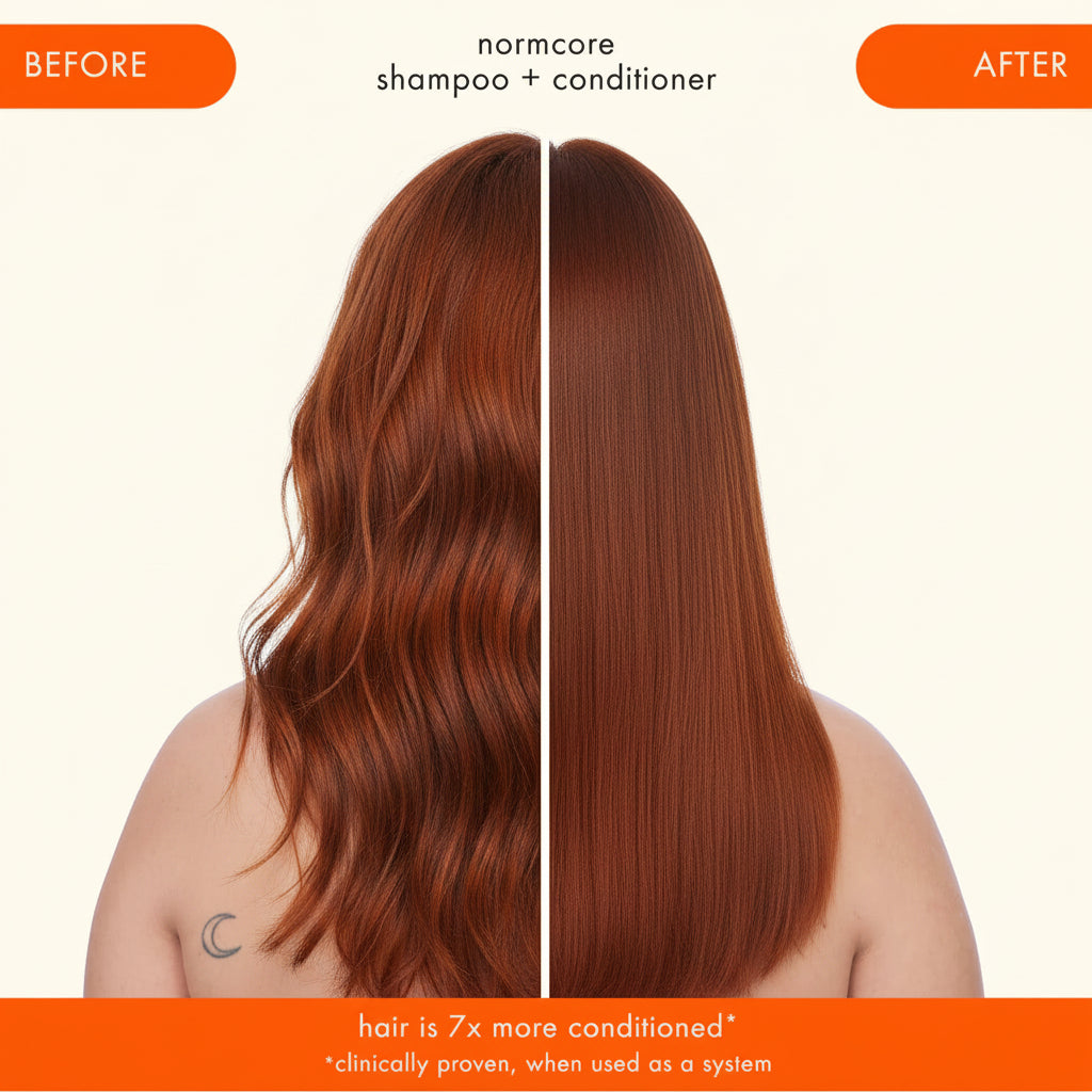 amika normcore signature conditioner 500ml hydrating daily conditioner for soft smooth shiny and healthy looking manageable hair care product