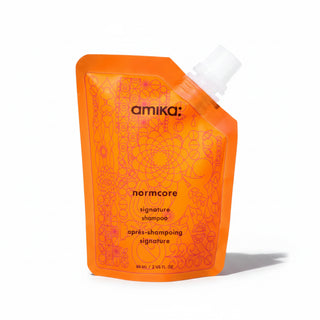 Amika Normcore Signature Shampoo 60ml for daily cleansing softness and healthy hair care