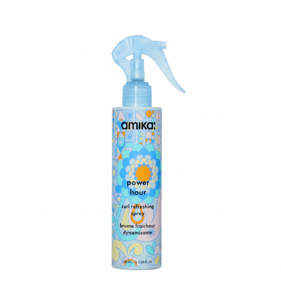Amika Power Hour Curl Refreshing Spray 200ml for curl revival frizz control and definition