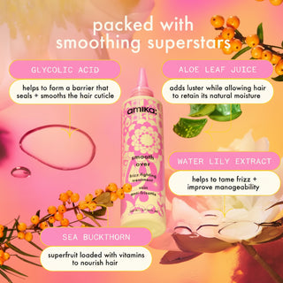 Amika Smooth Over Frizz Fighting Treatment Mask 200ml for smooth shiny frizz free hair treatment