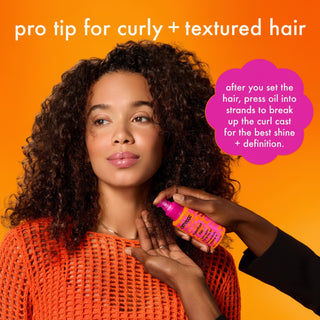 Amika Superfruit Star Lightweight Hair Styling Oil 50ml for shine frizz control and smooth hair