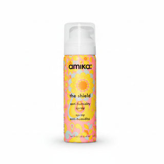 amika the shield anti humidity hair spray 30ml travel size frizz control humidity protection lightweight finishing spray for smooth hairstyle