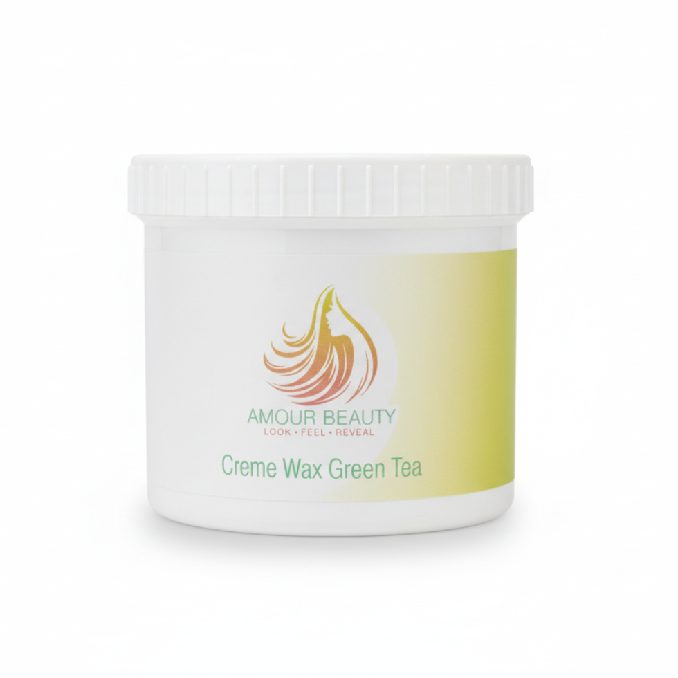 Amour beauty green tea creme wax smooth hair removal for soft fresh skin