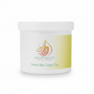 Amour beauty green tea creme wax smooth hair removal for soft fresh skin