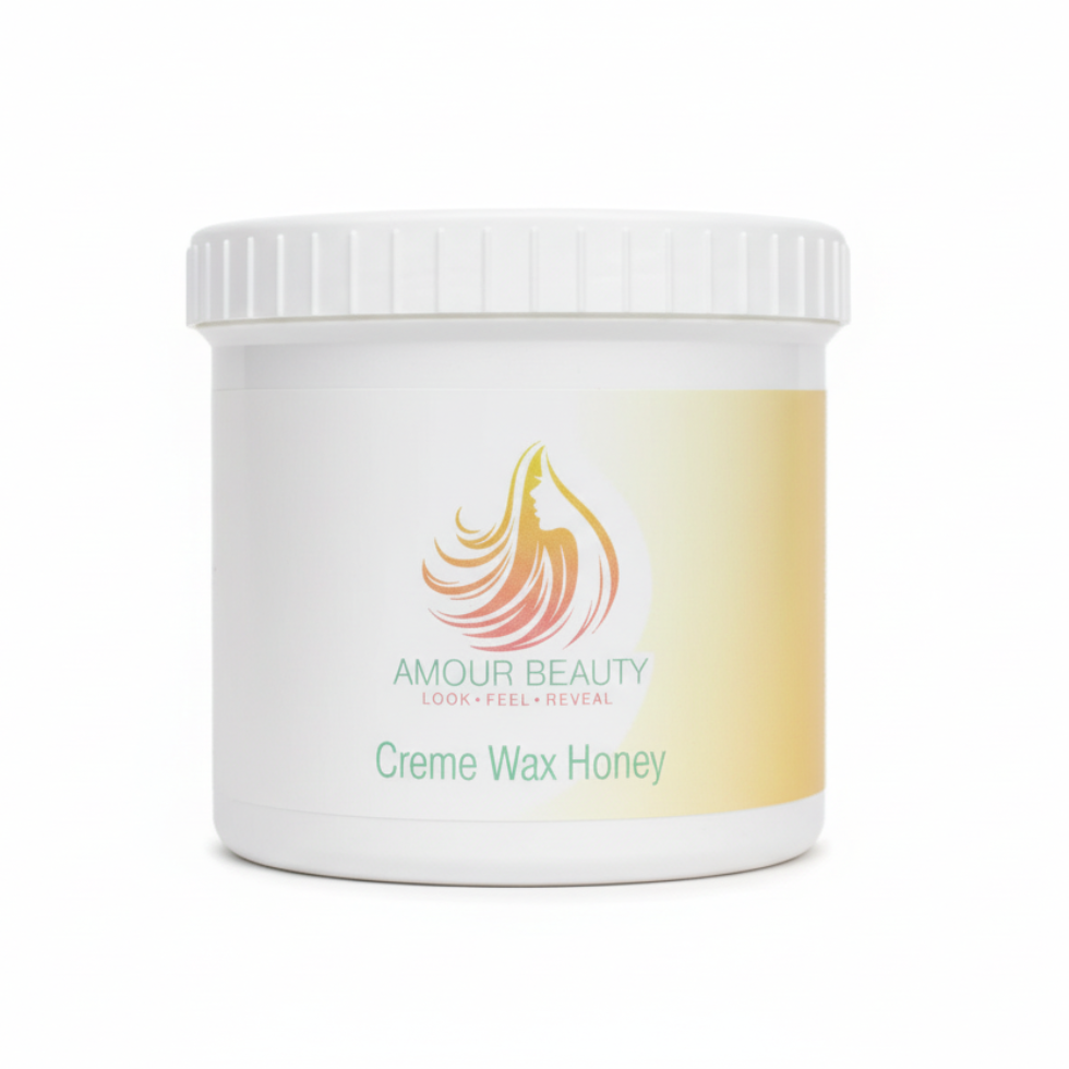 Amour beauty honey creme wax smooth hair removal for soft hydrated skin