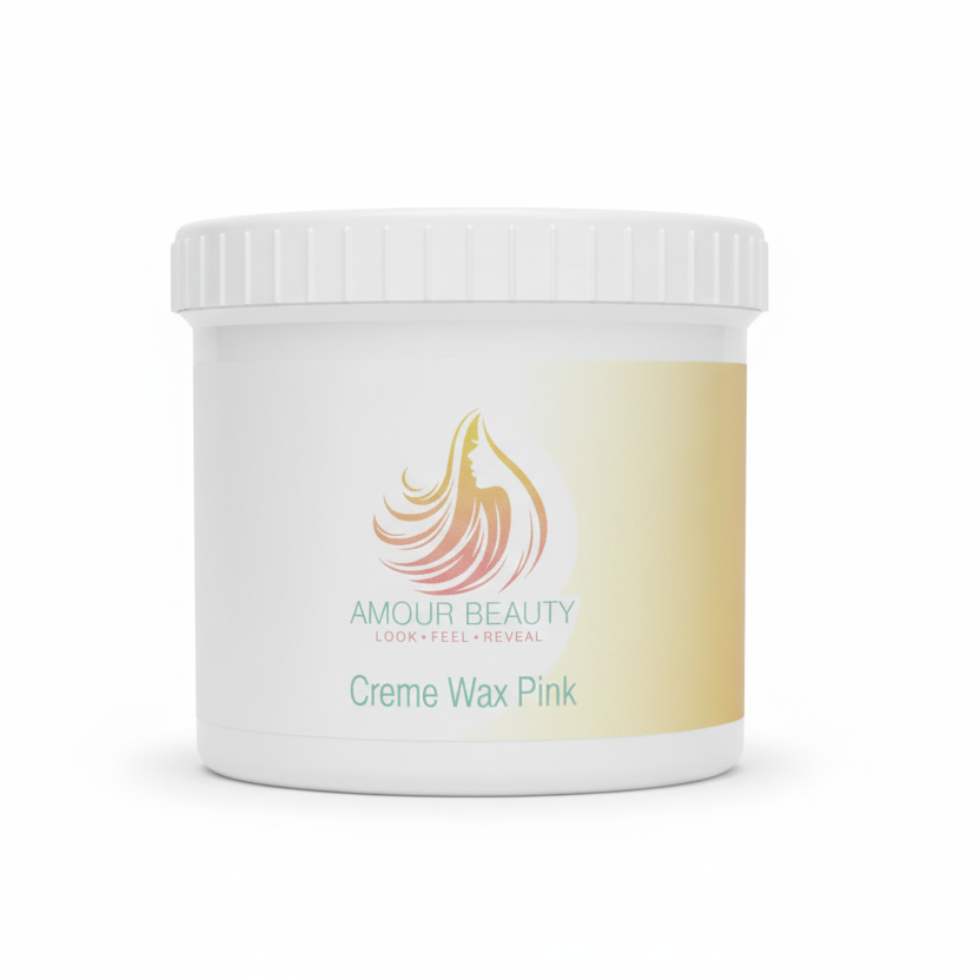 Amour beauty pink creme wax smooth hair removal for soft hydrated skin