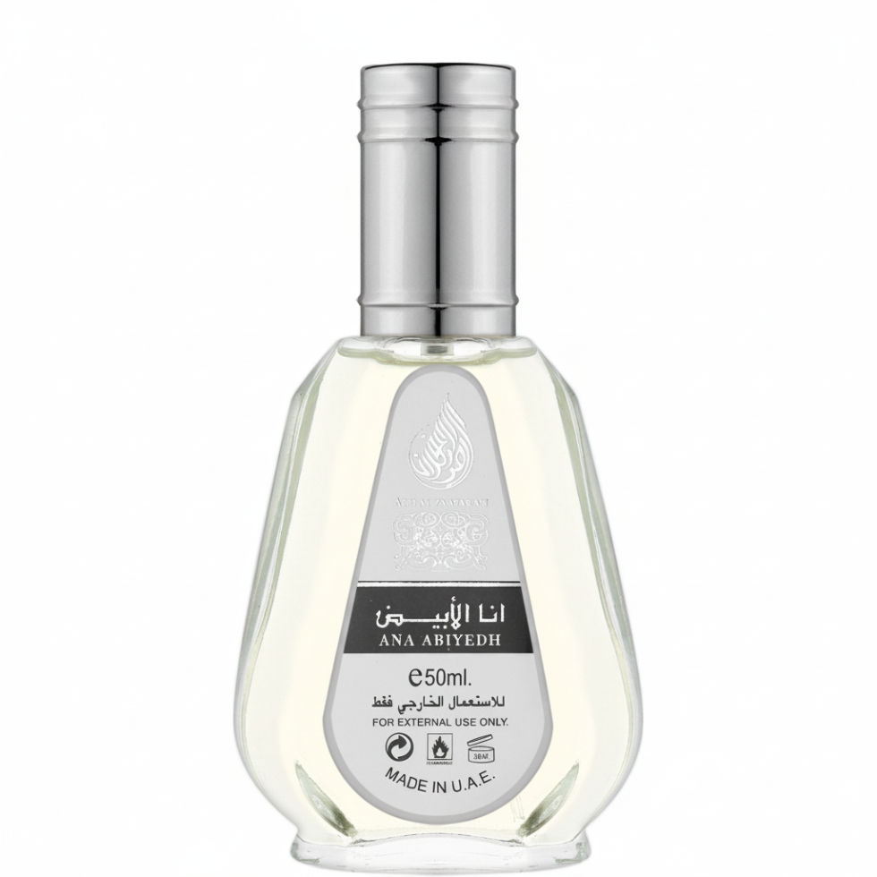 Ana Abiyedh Eau De Parfum 50ml by Ard Al Zaafaran soft musk long-lasting perfume
