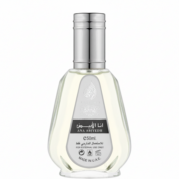 Ana Abiyedh Eau De Parfum 50ml by Ard Al Zaafaran soft musk long-lasting perfume

