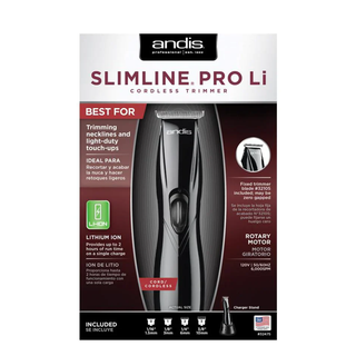 Andis PRO LI Cordless Trimmer Black | Precision Hair Trimmer with T-Blades & Lithium Battery