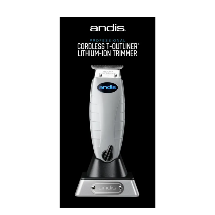 andis t outliner li cordless trimmer 7200 spm professional t blade detail trimmer for hair line up beard edging and barber grooming precision tool
