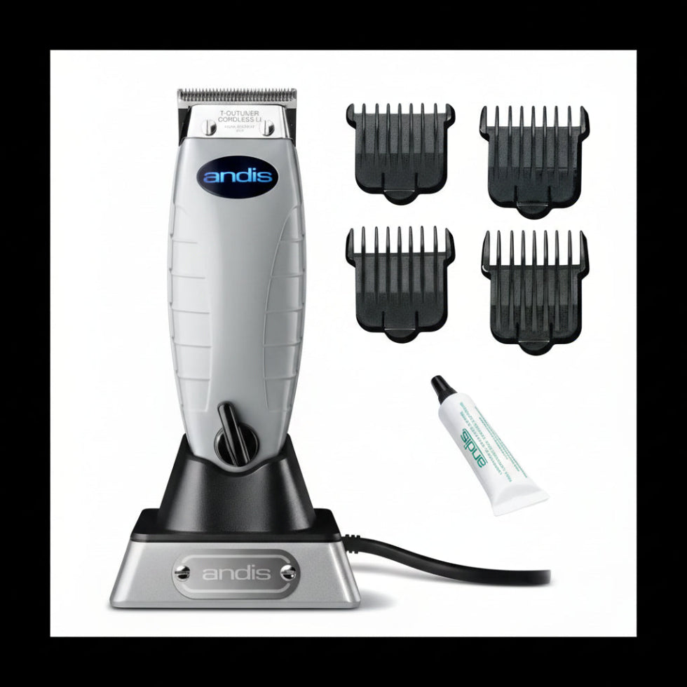 andis cordless t outliner lithium ion precision grooming trimmer barber line up tool