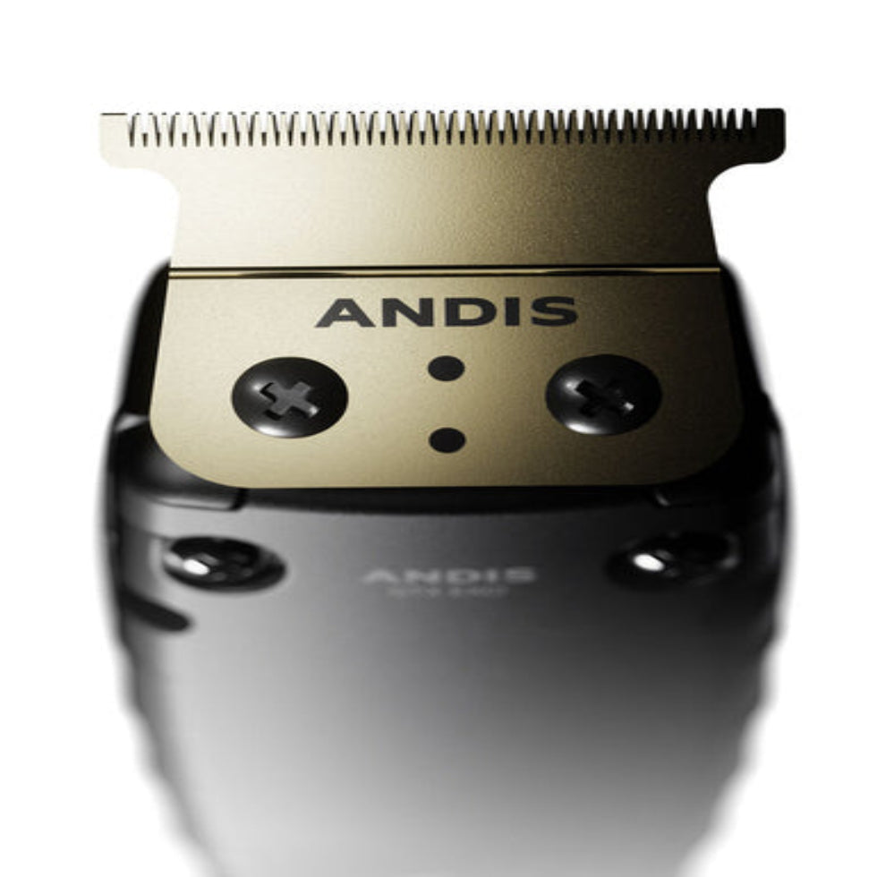 andis gtx exo cordless li trimmer gold blade 7200 spm professional barber detail trimmer for sharp line ups fades and precision grooming tool
