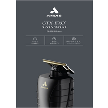 Andis GTX-EXO Cordless Li Trimmer Gold Blade | 7200 SPM Professional Detail Trimmer